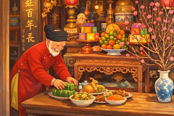 Bài cúng rước ông bà ngày 30 Tết