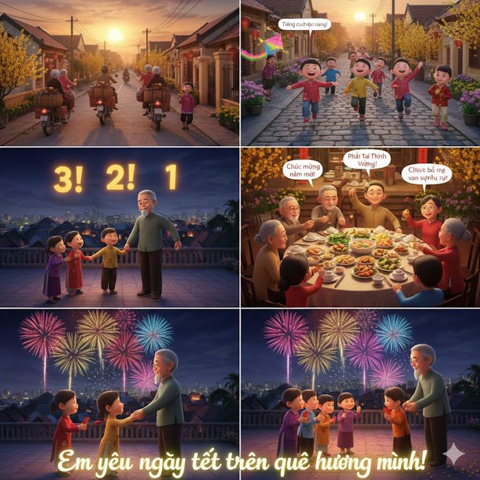 Tả ngày Tết quê em