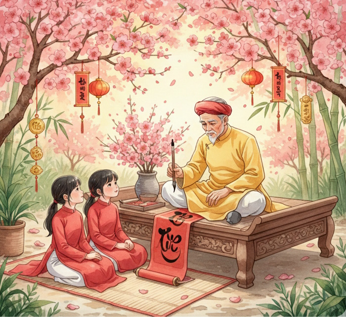 Giờ đẹp khai bút đầu năm