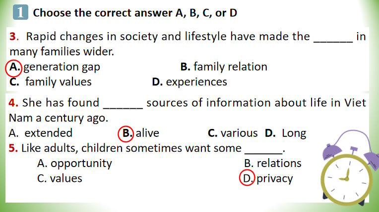 Tiếng Anh 9 Unit 6: Looking Back