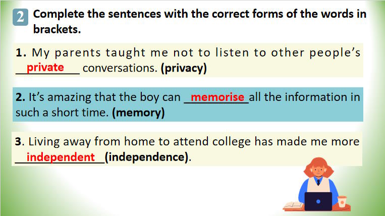 Tiếng Anh 9 Unit 6: Looking Back