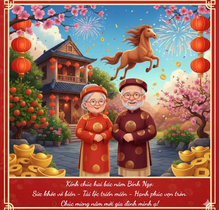 Lời chúc Tết bố mẹ vợ tương lai