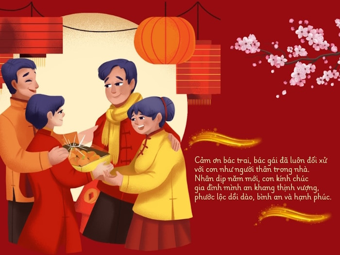 Lời chúc Tết bố mẹ người yêu