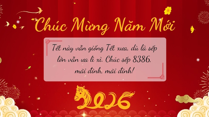 Câu chúc Tết sếp hài hước