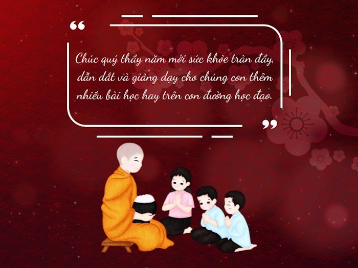 Lời chúc Tết cho sư thầy, tăng ni phật tử