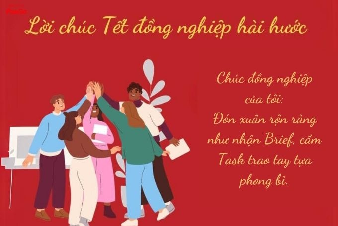 Lời chúc Tết đồng nghiệp hài hước