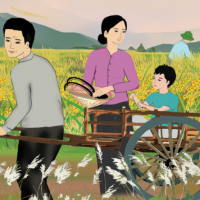 PowerPoint Tiếng Việt 2 Bài 22: Nghe - viết Mùa lúa chín, Chữ hoa S