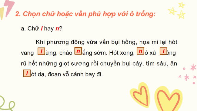 PowerPoint Tiếng Việt 2 Bài 23: Nghe - viết Chim én, Chữ hoa T
