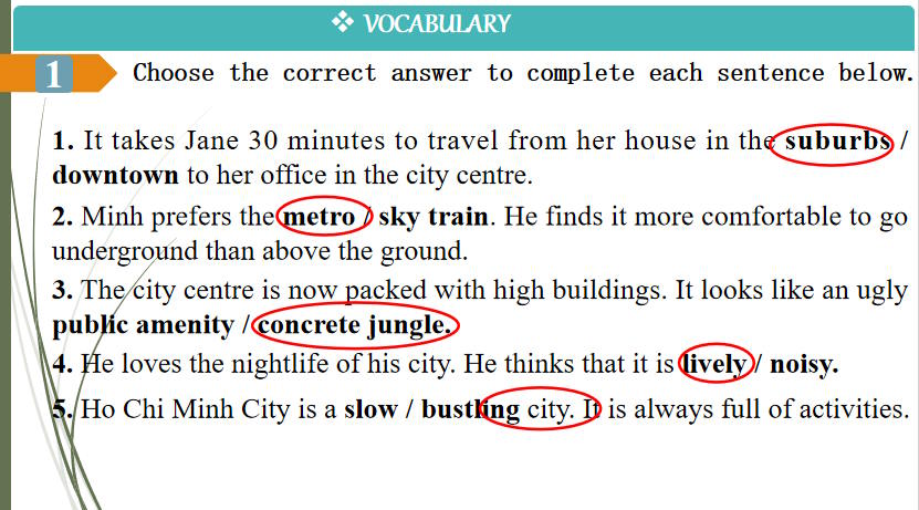 Giáo án Tiếng Anh 9 Unit 2 Looking Back