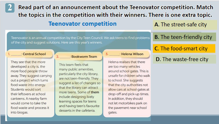 Giáo án Tiếng Anh 9 Unit 2 Skills 1
