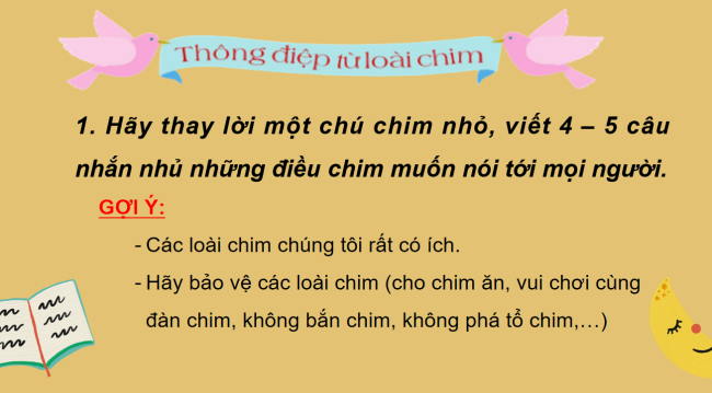 PowerPoint Tiếng Việt 2 Bài 24: Thông điệp từ loài chim
