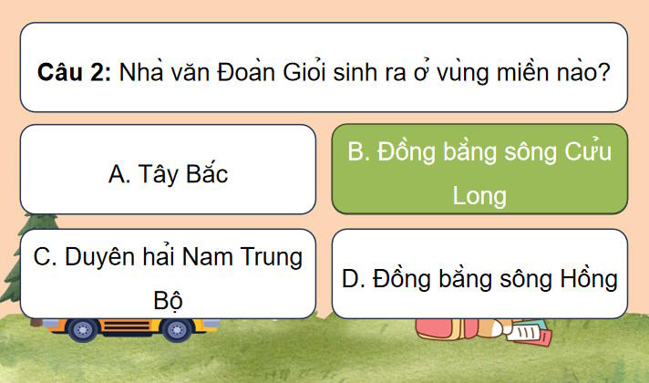 Trò chơi khởi động Ngữ văn 7: Đi lấy mật