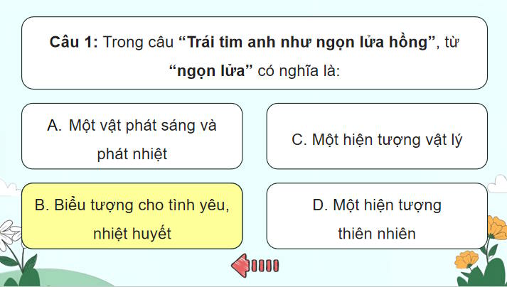 Trò chơi khởi động Ngữ văn 7: Thực hành tiếng Việt trang 92