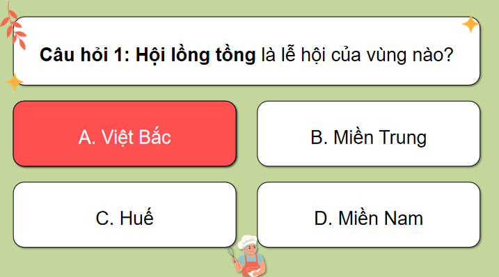 Trò chơi khởi động Ngữ văn 7: Hội lồng tồng