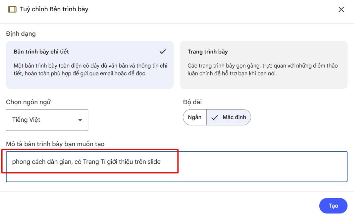 Tạo slide bằng NotebookLM và Canva