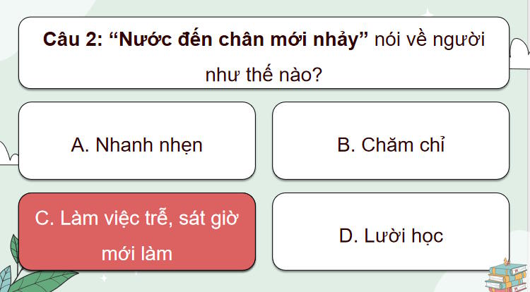 Trò chơi khởi động Ngữ văn 7: Thực hành tiếng Việt trang 10