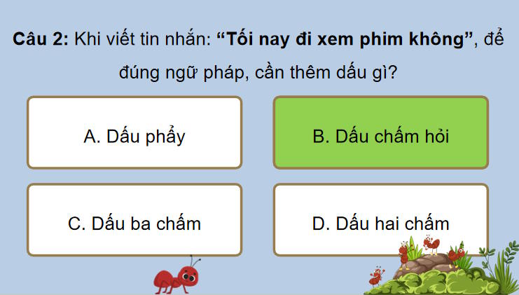 Trò chơi khởi động Ngữ văn 7: Thực hành tiếng Việt trang 41