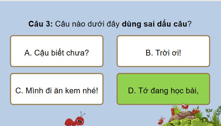 Trò chơi khởi động Ngữ văn 7: Thực hành tiếng Việt trang 41