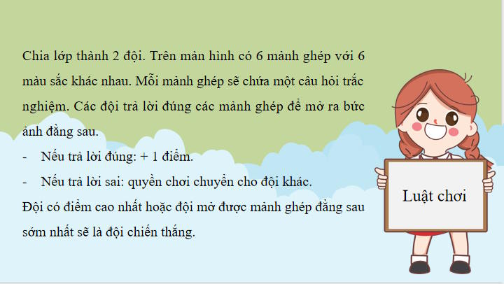 Trò chơi khởi động Ngữ văn 7: Cuộc chạm trán trên đại dương