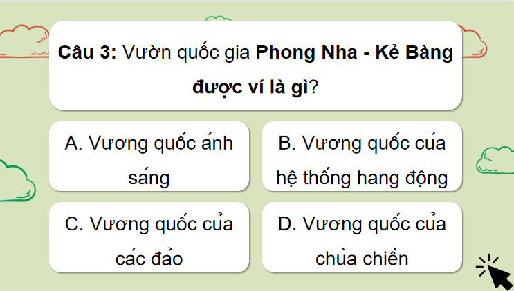Trò chơi khởi động Ngữ văn 7: Dấu ấn Hồ Khanh