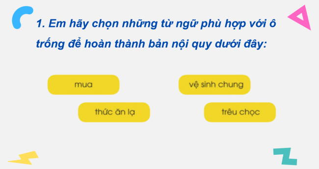 PowerPoint Tiếng Việt 2 Bài 26: Nội quy vườn thú