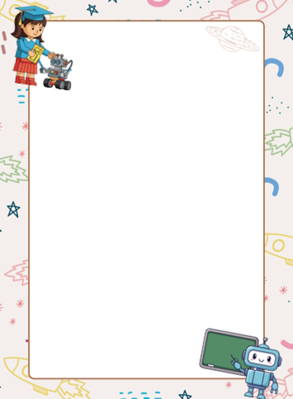 Mẫu giấy viết thư UPU chủ đề thế giới số và AI