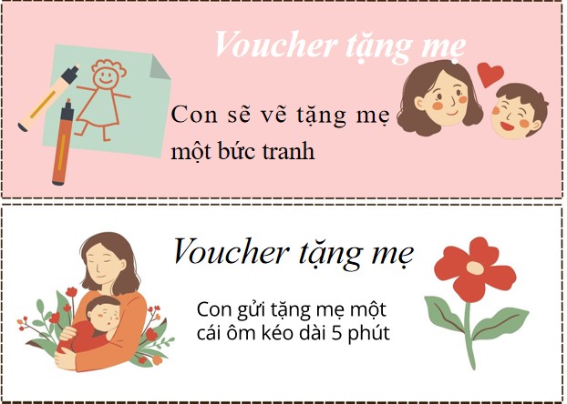 Voucher tặng mẹ