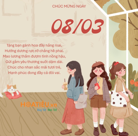 Thơ chúc bạn bè ngày 8/3