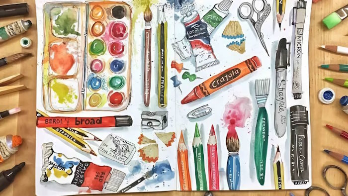 Tranh vẽ 8/3 tặng cô