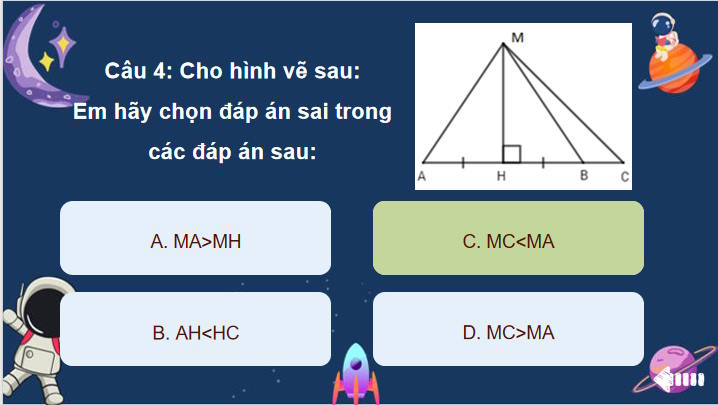Toán 7: Quan hệ giữa đường vuông góc và đường xiên 