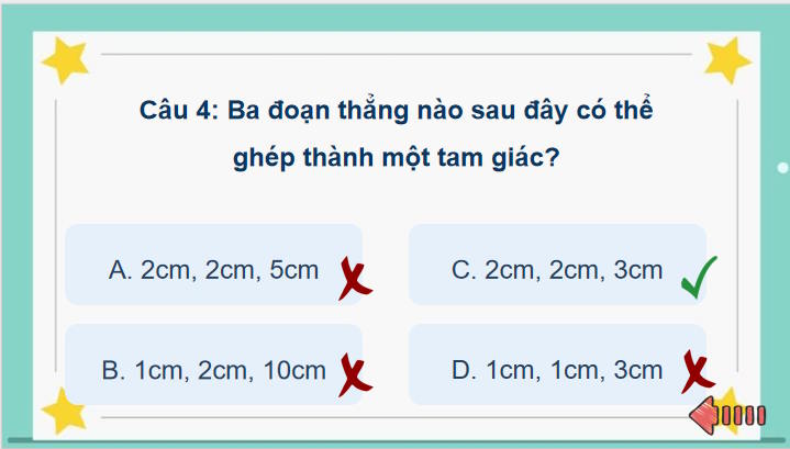 Toán 7: Quan hệ giữa ba cạnh của một tam giác 