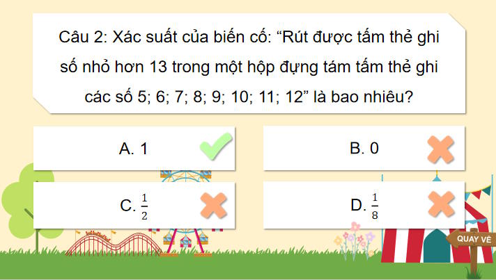 Toán 7: Vòng quay may mắn 
