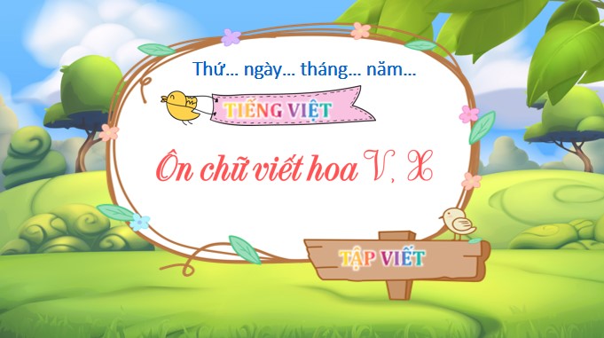 tieng viet 3 bai 18 on viet chu hoa v x 4*532918