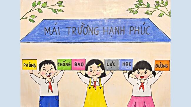 Ý tưởng vẽ tranh bạo lực học đường cho học sinh tiểu học