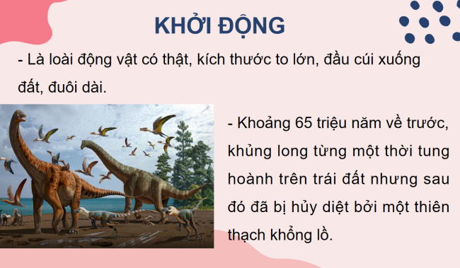 PowerPoint Tiếng Việt 2 Bài 10: Khủng long