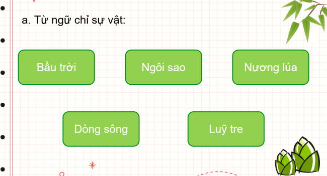 PowerPoint Tiếng Việt 2 Bài 8: Mở rộng vốn từ về thiên nhiên. Câu nêu đặc điểm