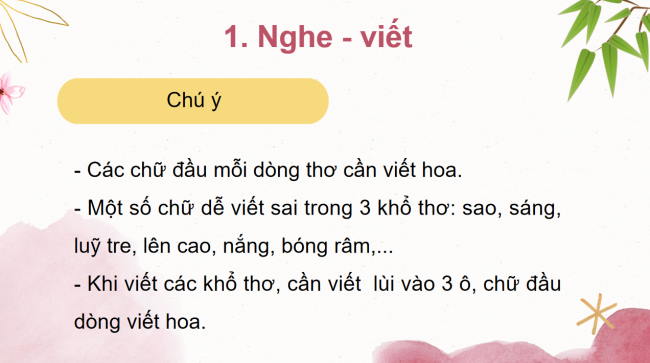 PowerPoint Tiếng Việt 2 Bài 8: Nghe - viết Lũy tre