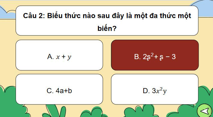 Trò chơi khởi động Toán 7 Luyện tập chung trang 34