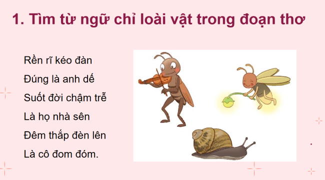 PowerPoint Tiếng Việt 2 Bài 16: Mở rộng vốn từ về các loài vật nhỏ bé. Dấu chấm, dấu chấm hỏi