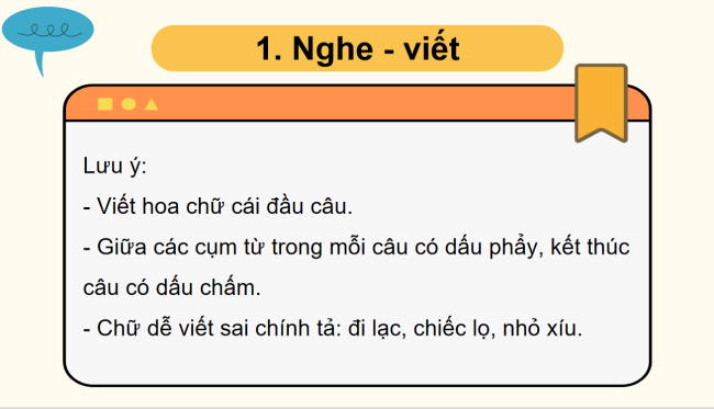 PowerPoint Tiếng Việt 2 Bài 16: Nghe - viết Tạm biệt cánh cam