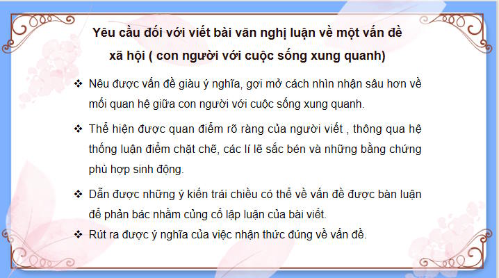 Ngữ văn 11 Bài 3: Viết bài văn nghị luận về một vấn đề xã hội
