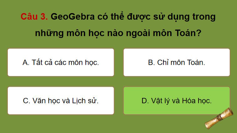 Toán 7 Vẽ hình đơn giản với phần mềm Geogebra