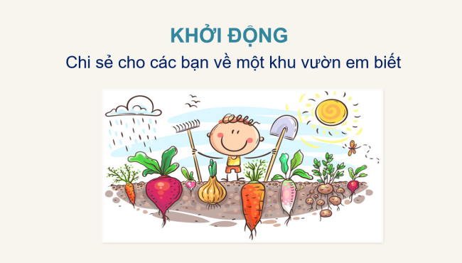 PowerPoint Tiếng Việt 2 Bài 1: Đọc Khu vườn tuổi thơ