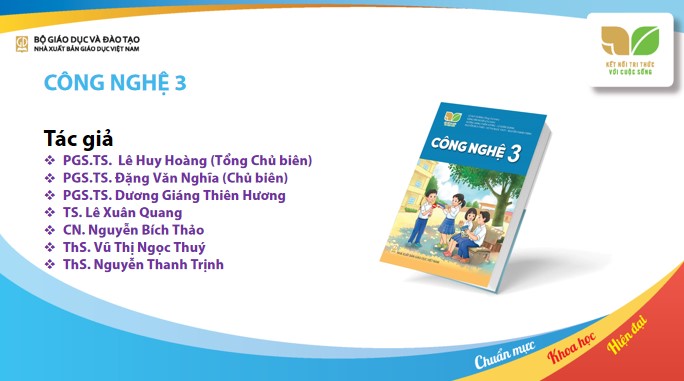Tài liệu giới thiệu sách giáo khoa Công nghệ lớp 3 bộ Kết nối tri thức với cuộc sống