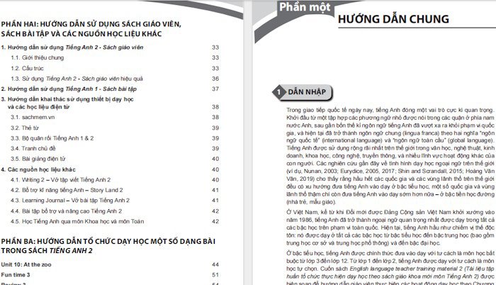 Tài liệu tập huấn SGK Tiếng Anh lớp 2