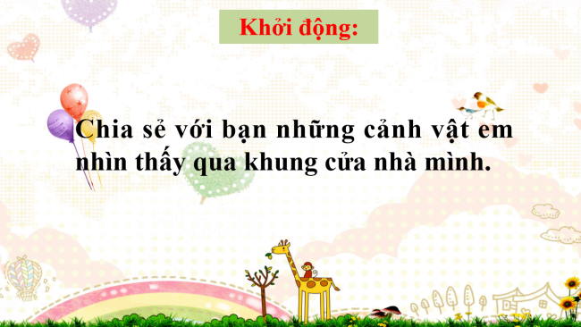 PowerPoint Tiếng Việt 2 Bài 4: Đọc Bên cửa sổ