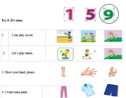 Đề thi giữa học kì 2 môn Tiếng Anh 3