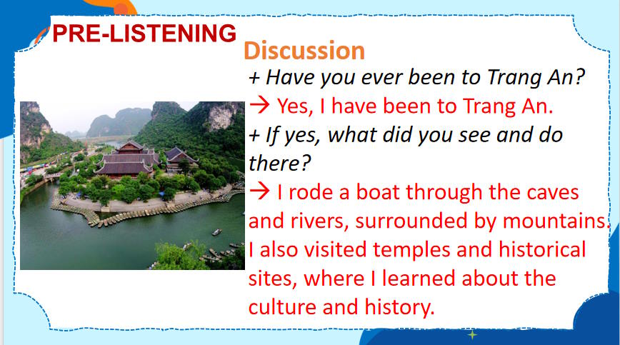 Giáo án Tiếng Anh 11 Unit 6: Listening
