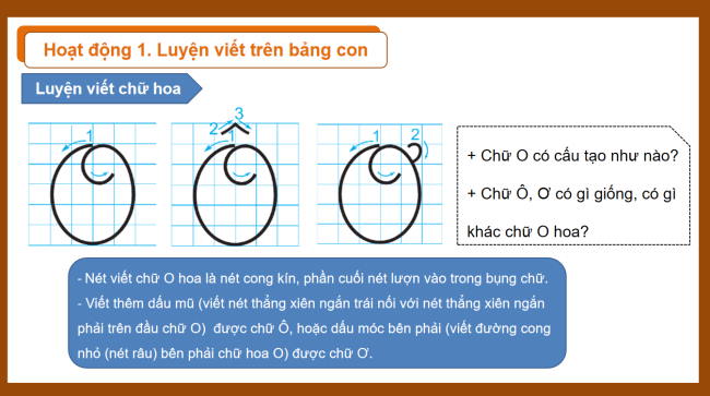 PowerPoint Tiếng Việt 3 Bài 11: Ôn chữ viết hoa O, Ô, Ơ