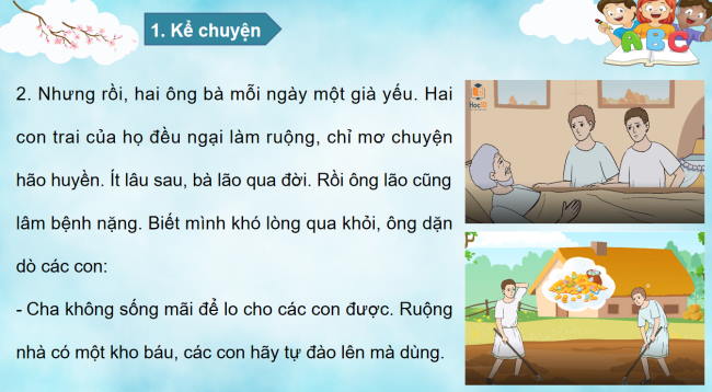 PowerPoint Tiếng Việt 3 Bài 12: Kể chuyện Kho báu